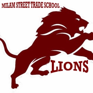 Milam Street mascot lion
